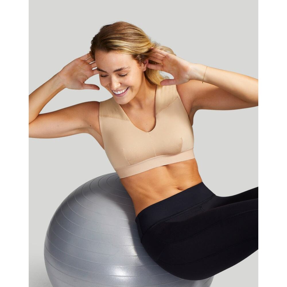 Tommie Copper ProGrade Womens Shoulder Support Bra Posture & Stability NUDE